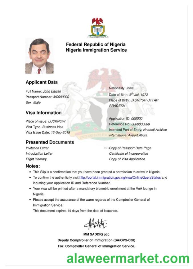 NIGERIA e-visa